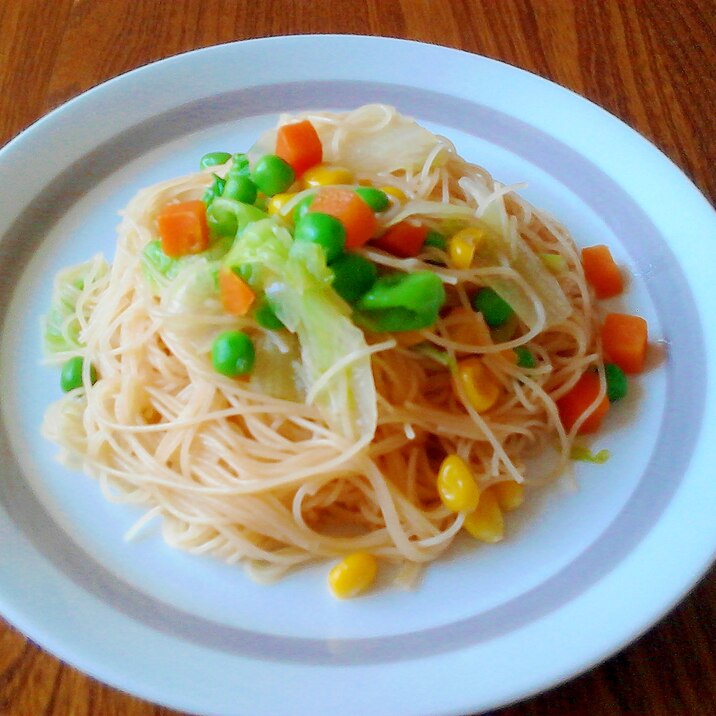 超簡単ランチ☆包丁要らずの焼きビーフン